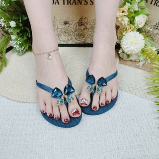 DÉP SLIM MIX CHARM NƠ LỚN  ( 01 )