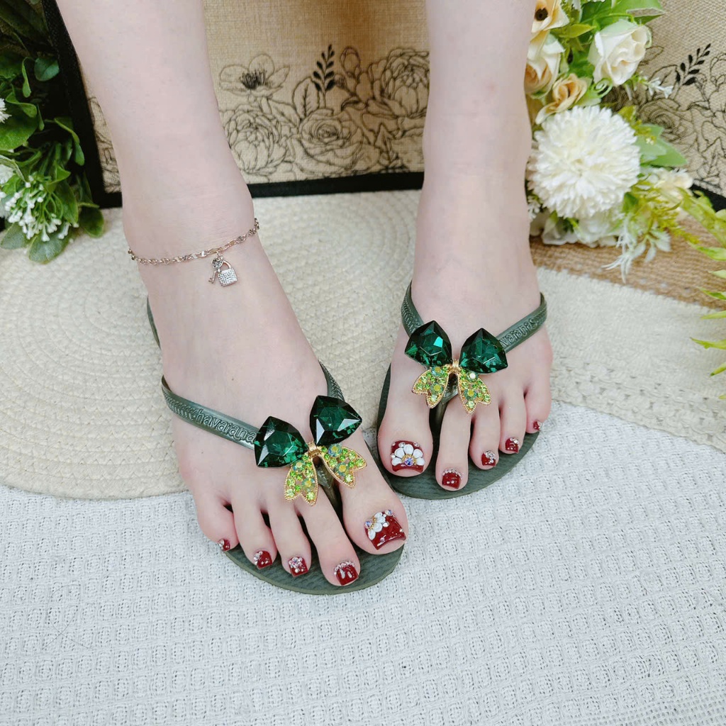 DÉP SLIM MIX CHARM NƠ LỚN  ( 01 )