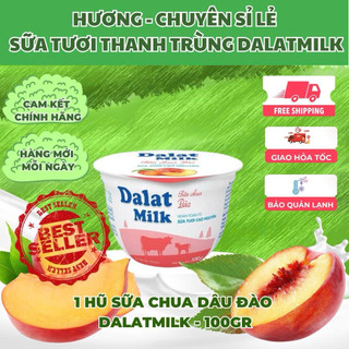 Sữa chua ăn Đà Lạt Milk đào 100gr 