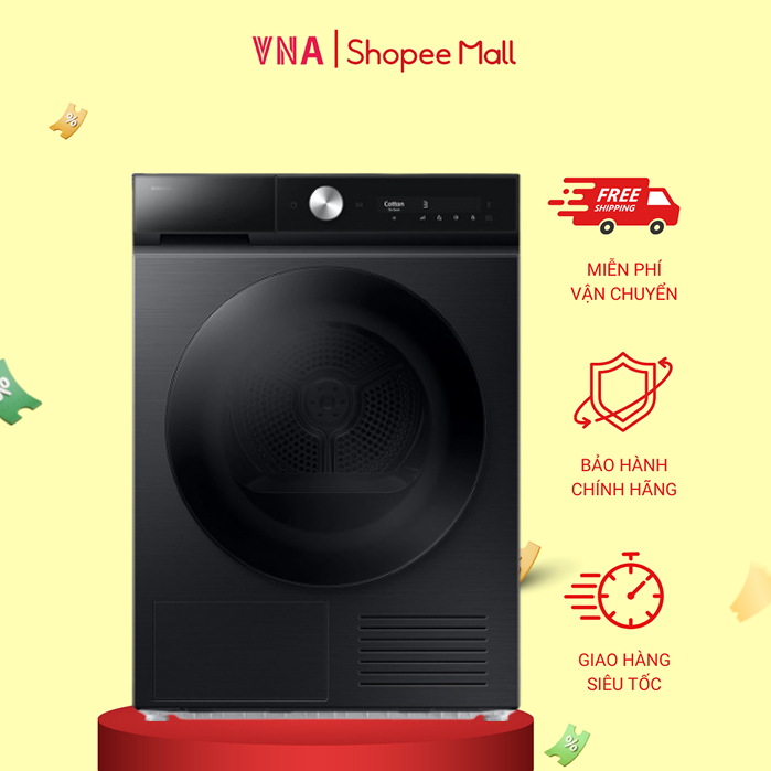 Máy sấy bơm nhiệt Samsung 10 Kg DV10BB9440GBSV - Chính hãng bảo hành 24 tháng