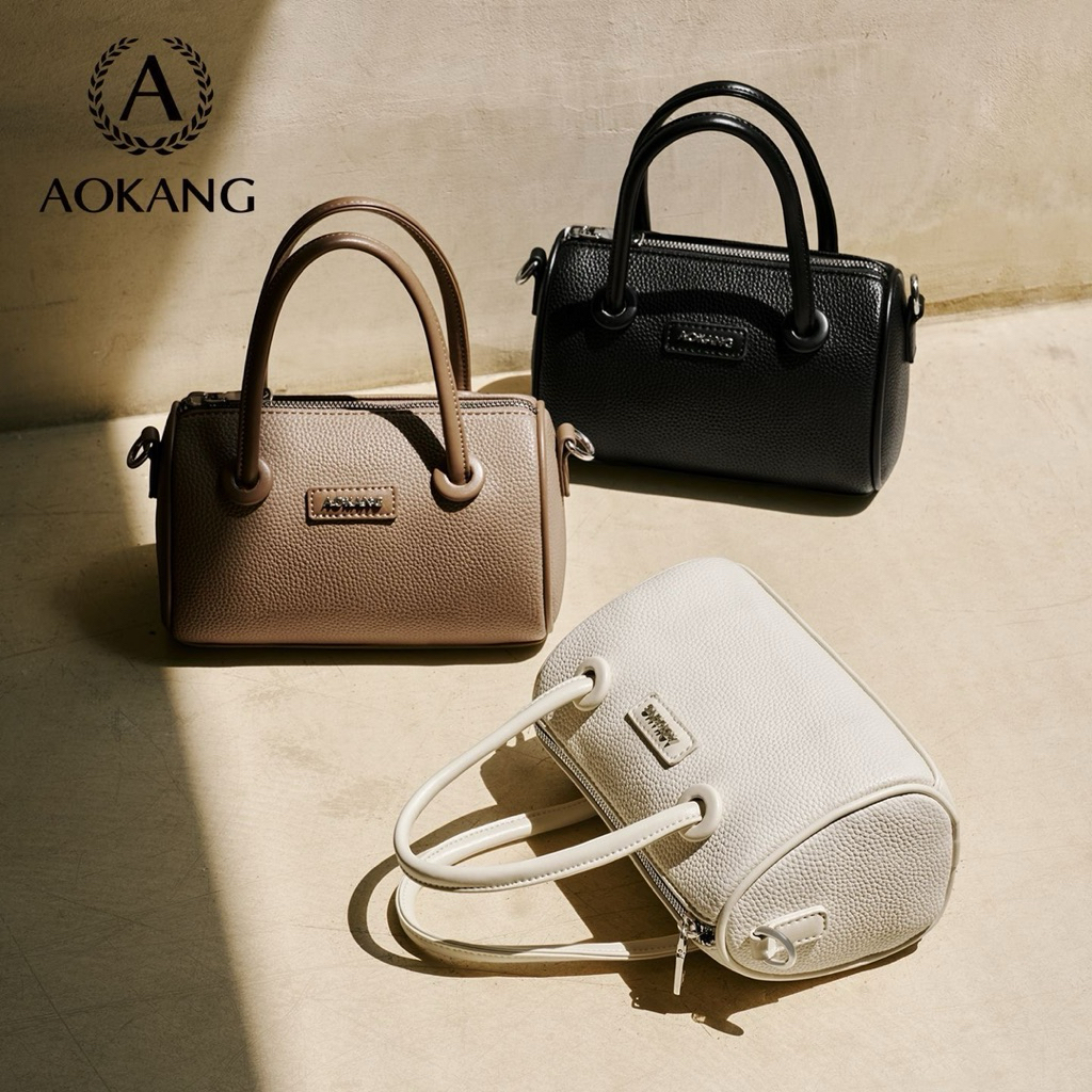 [Đặt trước] Túi xô Aokang chính hãng da bò thật, mẫu mới 2025