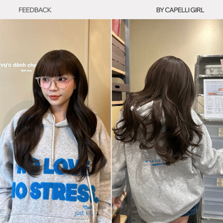 Tóc Giả Nguyên Đầu CAPELLI Xoăn Lơi Mái Thưa Mira Wig