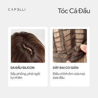 Tóc Giả Nguyên Đầu CAPELLI Xoăn Lơi Mái Thưa Mira Wig