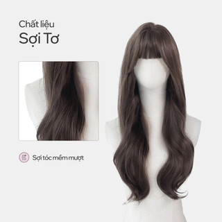 Tóc Giả Nguyên Đầu CAPELLI Xoăn Lơi Mái Thưa Mira Wig