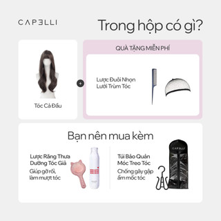 Tóc Giả Nguyên Đầu CAPELLI Xoăn Lơi Mái Thưa Mira Wig