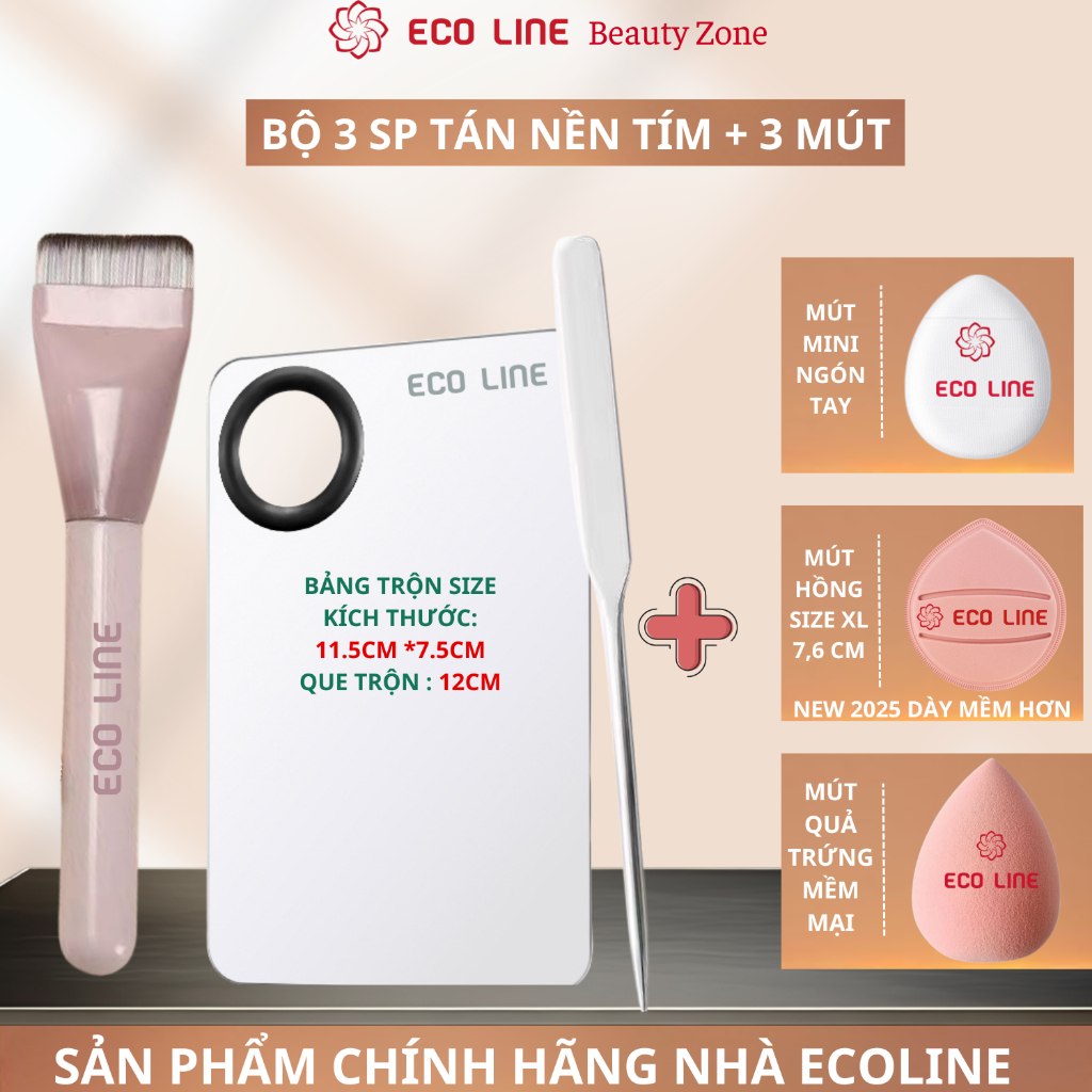 Cọ tán kem nền cọ tán son cọ má hồng cọ kẻ mắt cọ trang điểm mềm mịn che khuyết điểm hoàn hảo | BigBuy360 - bigbuy360.vn