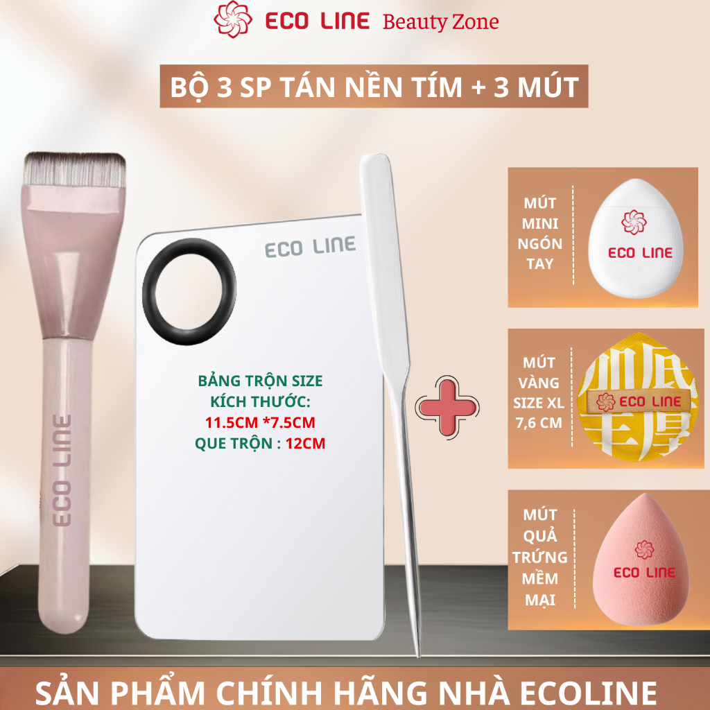 Cọ tán kem nền cọ tán son cọ má hồng cọ kẻ mắt cọ trang điểm mềm mịn che khuyết điểm hoàn hảo | BigBuy360 - bigbuy360.vn