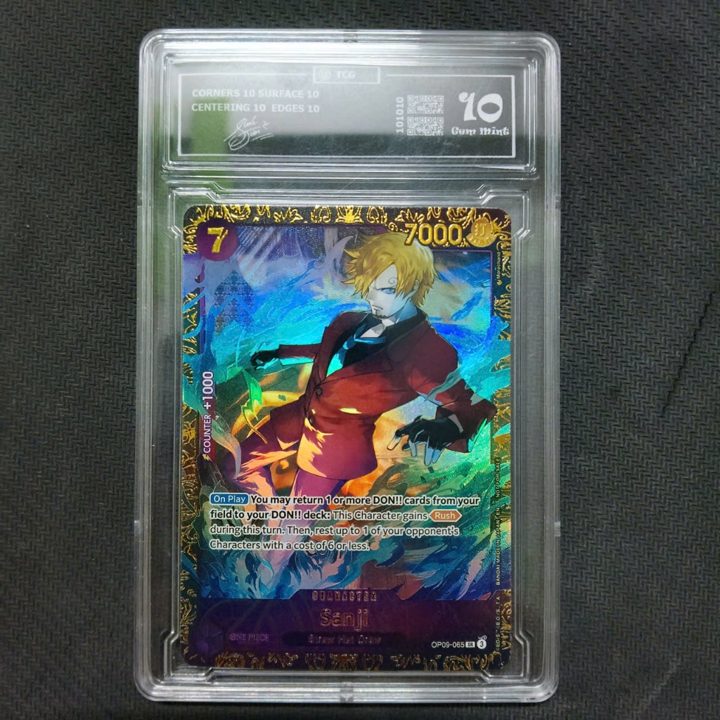 Thẻ Slab Grading 2025 ONE PIECE PROMOS OP09 065 SANJI TOP 8 English nf47 1