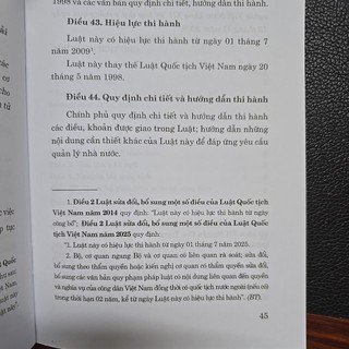Sách - Luật quốc tịch Việt Nam (NXB Chính trị quốc gia sự thật)