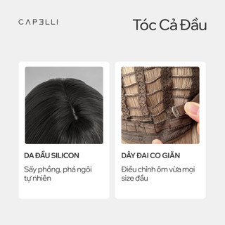Tóc Giả Nguyên Đầu CAPELLI Bob Ngắn Mái Thưa Michiko Wig