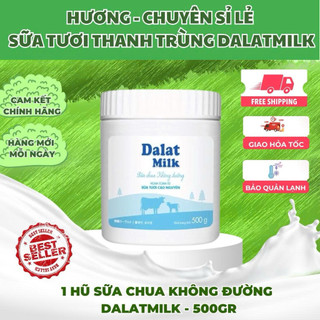   CHỈ SHIP HCM  sữa chua ăn Đà lạt milk không đường 500gr 