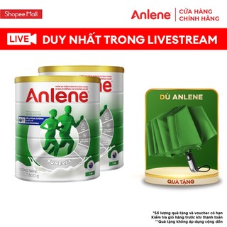   KOL  Combo 2 lon Sữa Bột Anlene Hương Vanilla 800g hộp  trên 30 tuổi  