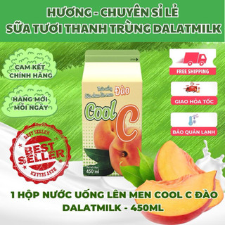 Thức uống lên men đào cool c 450ml Dalatmilk