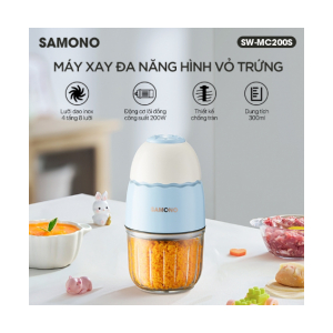 Máy xay đa năng SAMONO SW-MC200S Trắng Xanh (hình vỏ trứng) Chính hãng