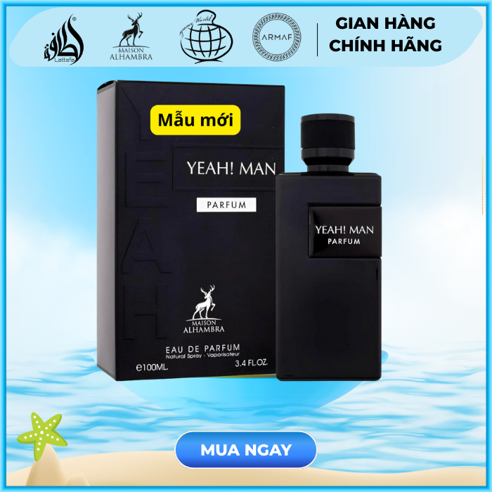 [ Hàng chính hãng ] Nước hoa Dubai YEAH  MAN Hương Thơm Nam Tính, Trẻ Trung & Cuốn Hút