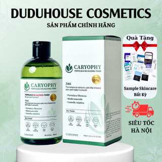  Nước Hoa Hồng Caryophy 3in1 Portulaca Toner Cấp Ẩm Ngăn Ngừa Mụn Không cồn 300ml Duduhouse 