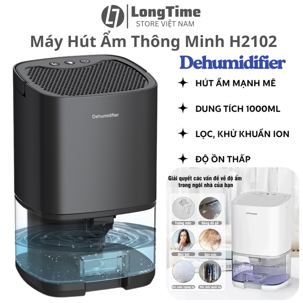 Máy Hút Ẩm DEHUMIDIFIER H2102 Lọc Không Khí Chống Ẩm Mốc Bảo Vệ Sức Khỏe Gia Đình - Chính Hãng