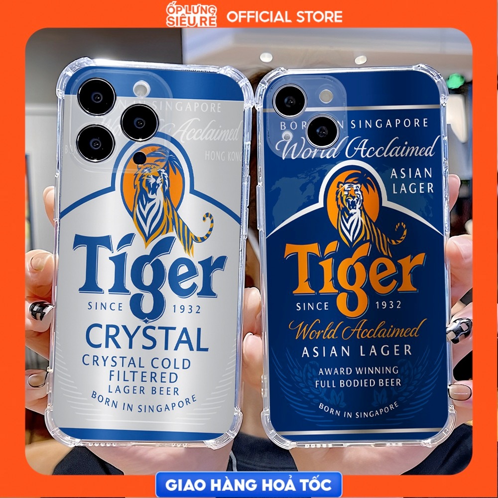 Ốp Lưng OPPO A18/A57/A60/A3S/F9/A55/A16/F5/Reno 13F/....Dẻo Trong Hình Bia Tiger