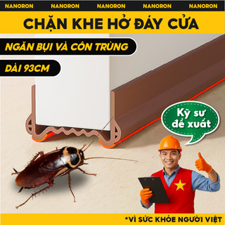  Thanh xốp chắn khe cửa chống côn trùng cách âm cửa ngăn bụi bẩn giảm thoát hơi điều hoà NANORON V5 
