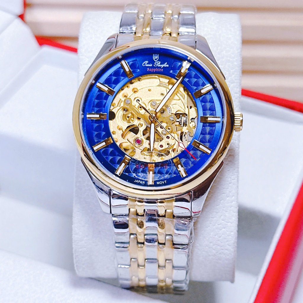 ĐỒNG HỒ NAM OP OASIS PACIFIER SKELETON AUTOMATIC JAPAN DÂY THÉP SIZE 41MM KÍNH SAPPHIRE