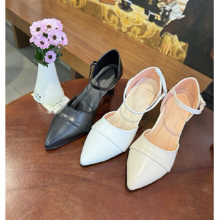  Giày Cao Gót Nữ Bít Hậu Mẫu Mới Gót Nhọn Chắc Chân 6 Phân A28 