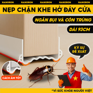 Chặn khe cửa chống ồn ngăn côn trùng thoát hơi máy lạnh Nẹp đáy cửa ngăn bụi tiếng ồn NANORON V TH 
