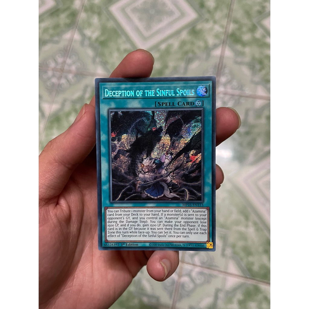 Ada Yugioh Shop [TCG-UK] Thẻ bài Deception of the Sinful Spoils - MP25-EN113 - Prismatic Secret