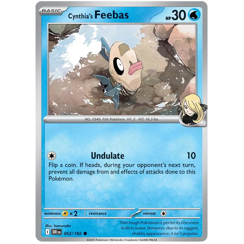 Pokemon TCG - Cynthia's Feebas - Common - 052/182 - DRI