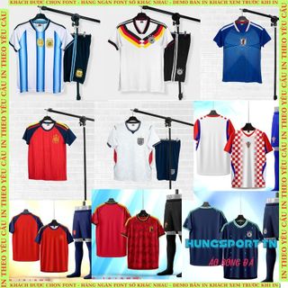  Các đội tuyển WC 2026 nhận in tên số theo yêu cầu quần áo bóng đá bền màu sắc nét HUNGSPORT TN 