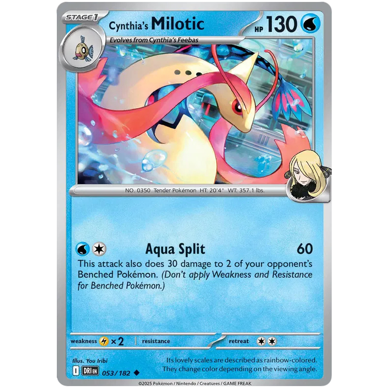 Pokemon TCG - Cynthia's Milotic - Uncommon - 053/182 - DRI