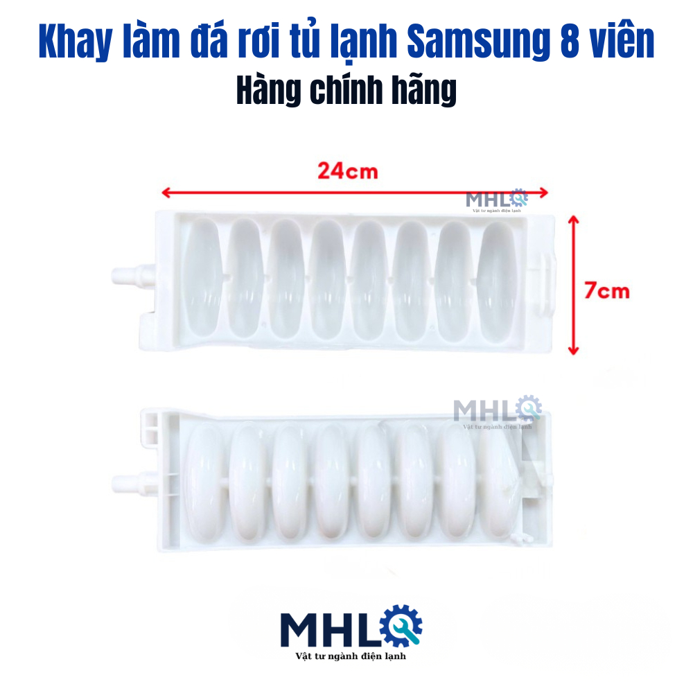 Khay làm đá rơi 8 viên cho tủ lạnh samsung,khay đá rơi tủ lạnh samsung,vỉ đá rơi tủ lạnh samsung mhl