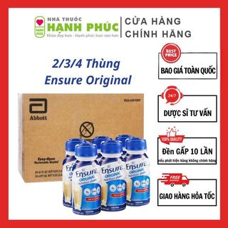  Combo 2 3 4 5 Thùng Sữa Nước Ensure Original  24 chai x 237ml  