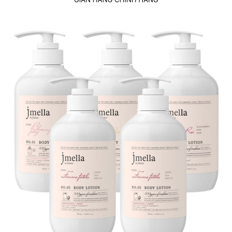 ể JMella Hàn Quốc 500ml – Dưỡng Ẩm & Giữ Hương Lâu – Mịn Da, Thơm Sang, Chính Hãng