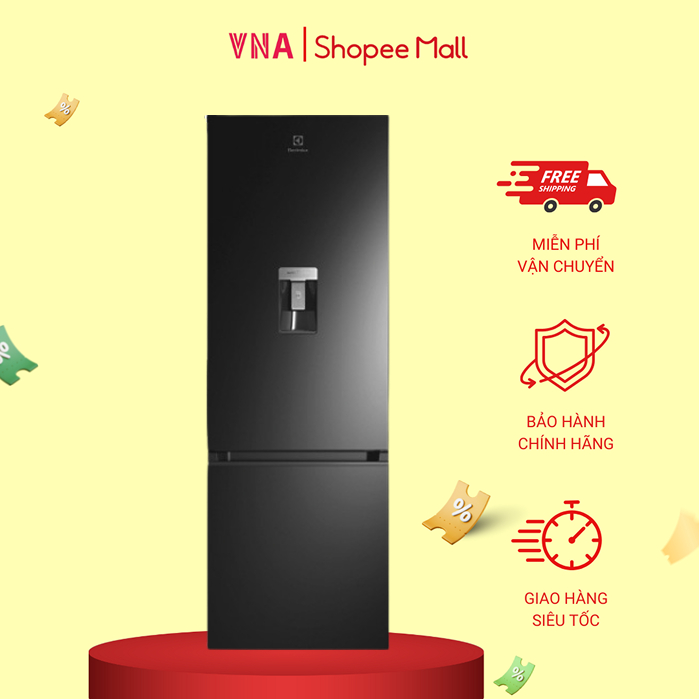 Tủ lạnh ngăn đá dưới Electrolux Inverter 335 lít EBB3742M-H - Chính hãng bảo hành 24 tháng