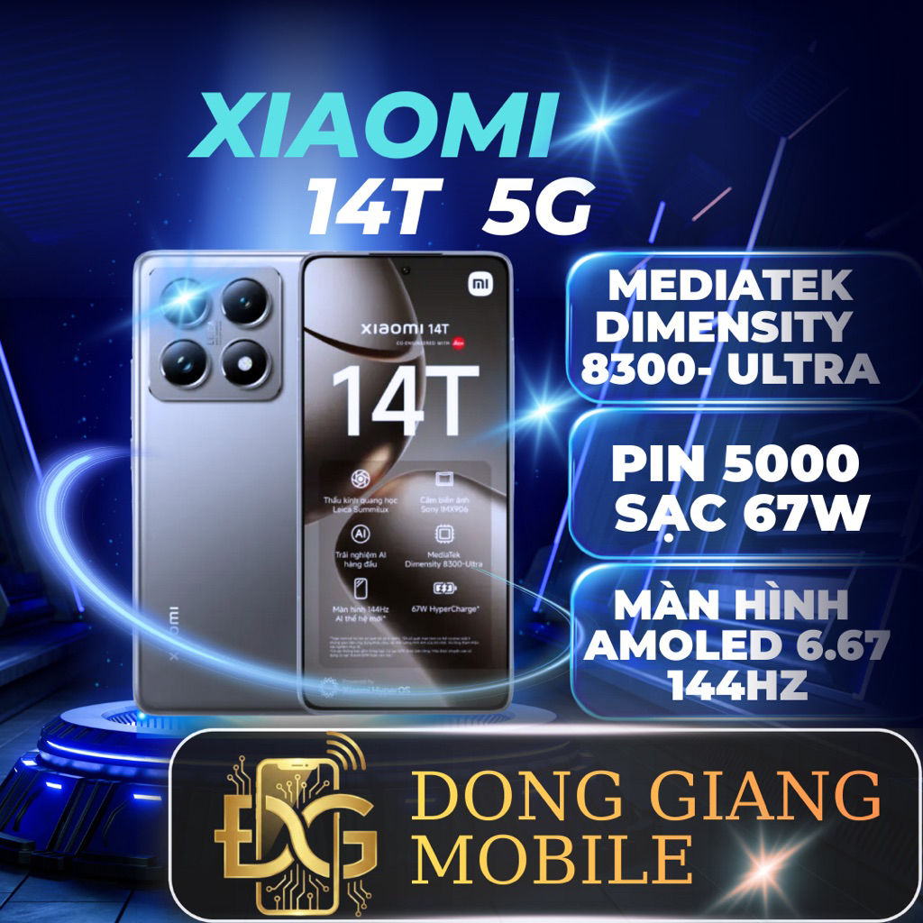 ĐIỆN THOẠI XIAOMI 14T 5G 12GB/512GB