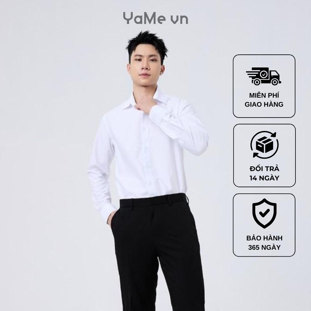 Áo Sơ Mi Nam Tay Dài AirDry™ Non Branded 019 24012 |YaMe|