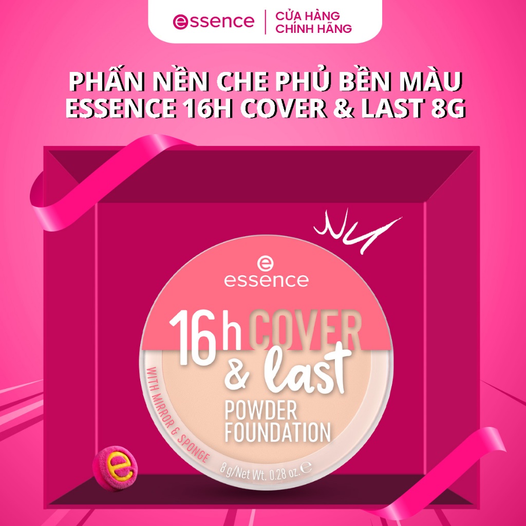 Phấn nền che phủ bền màu Essence 16H Cover & Last