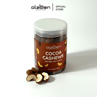 Hộp 140gr Hạt Điều Phủ Cacao - Hộp 140gr - Cocoa Cashews 140gr - by OLABEN NUTRITION 