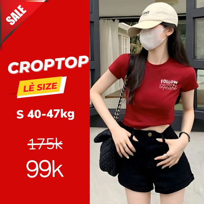 Áo croptop nữ lẻ size S 40-48kg nhiều mẫu Loza CR001