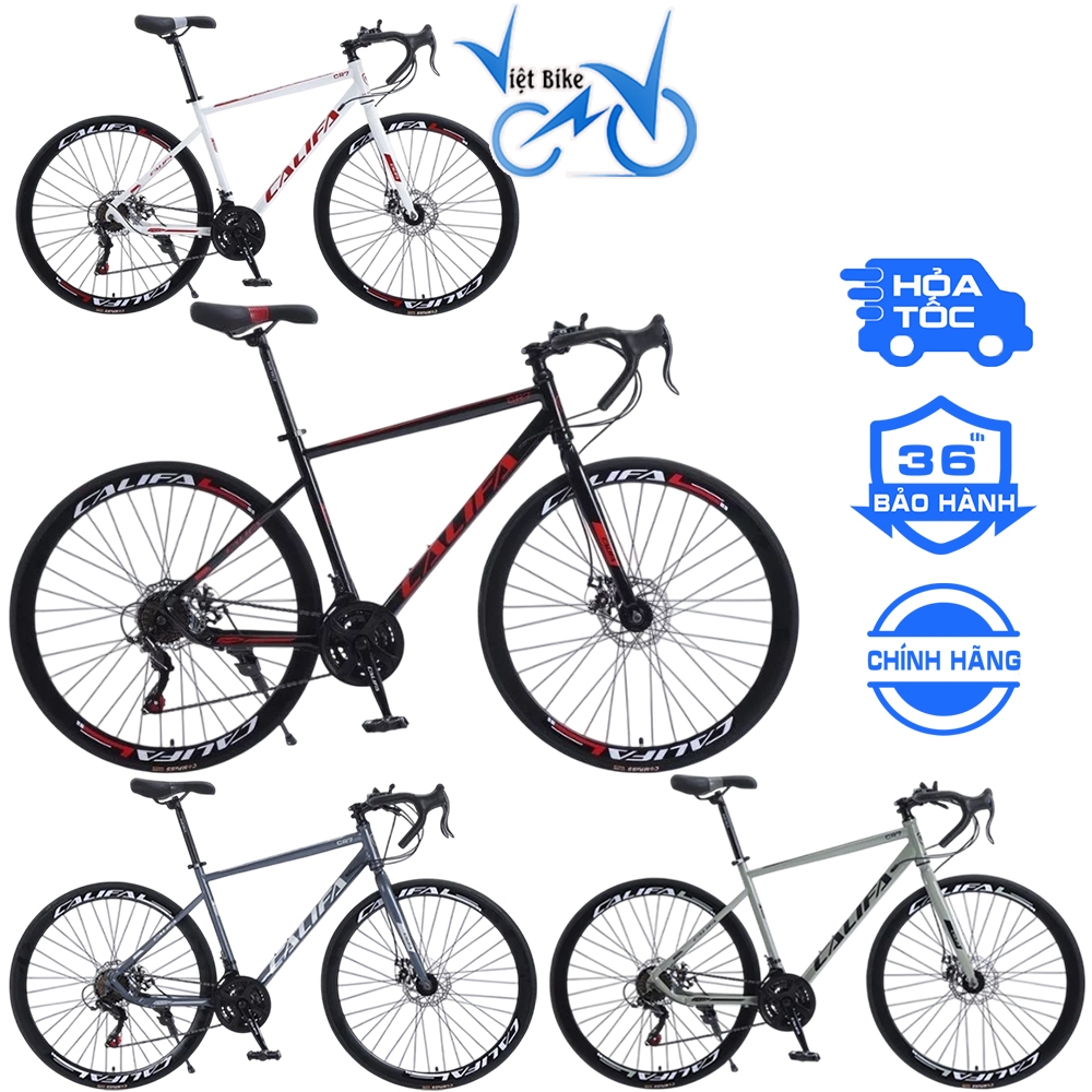Xe Đạp Đua CALIFA CR7 Khung Thép Cổ Cong - Bảo Hành Chính Hãng