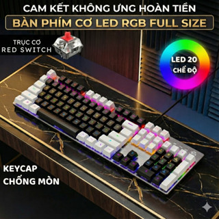 Bàn Phím Cơ Gaming K1 RED Switch 20 Chế Độ LED Màu Cực Đẹp Chơi Mọi Tựa Game Trên Máy Tính Laptop PC