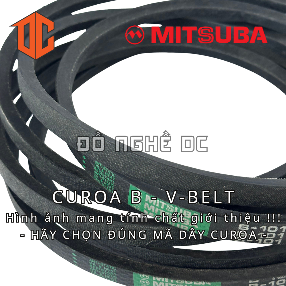 Dây curoa bản thang MITSUBA - Thailand B37 B86 B86 B60 B61 B42 B49 B48 B25 B49 B29 B99 B68 B56 B69 B