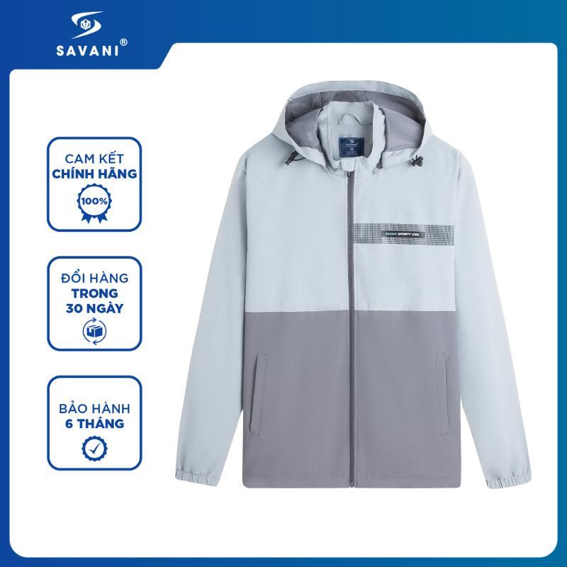 Áo Khoác Gió Nam SAVANI 2 Lớp, Chất Liệu 100% Polyester Cản Gió, Giữ Ấm, Chống Nước Tốt MAG016W4