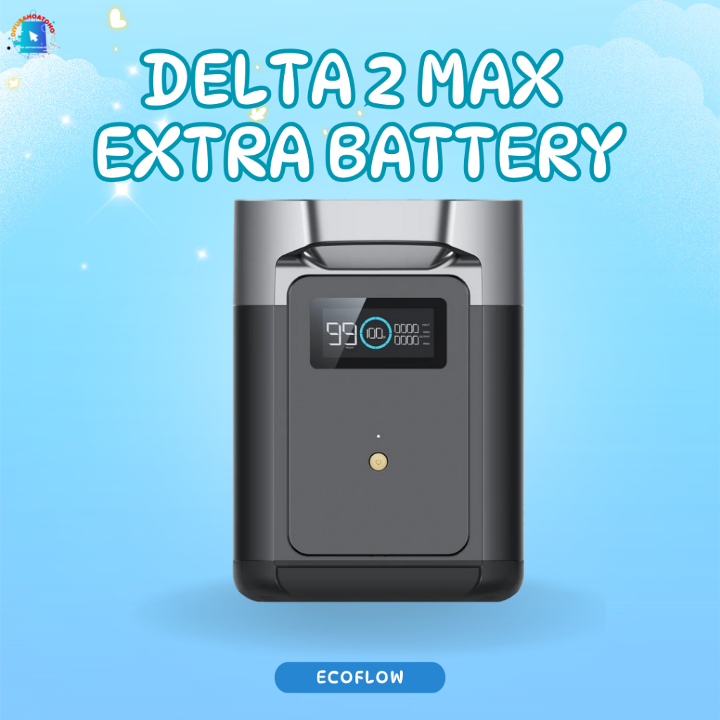Pin Phụ Mở Rộng EcoFlow Delta 2 Max Extra Battery - Dung Lượng Lưu Trữ 1024Wh
