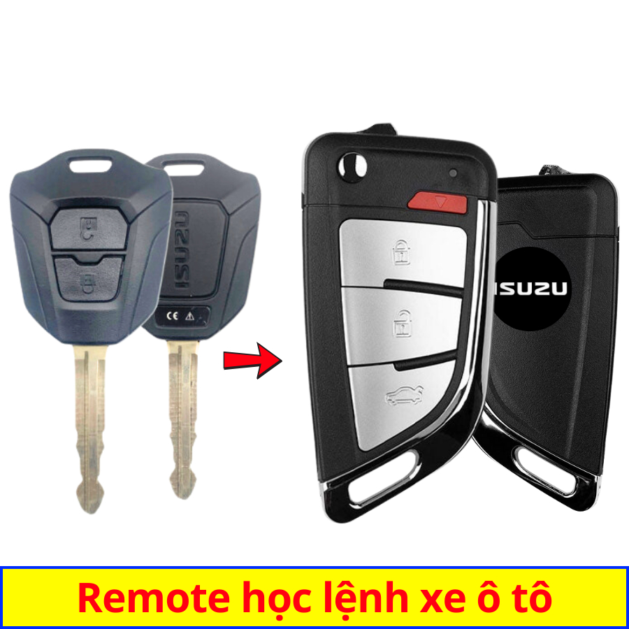 Remote học lệnh Chìa khoá gập Isuzu Dmax Mux 2012-2025 mẫu v16