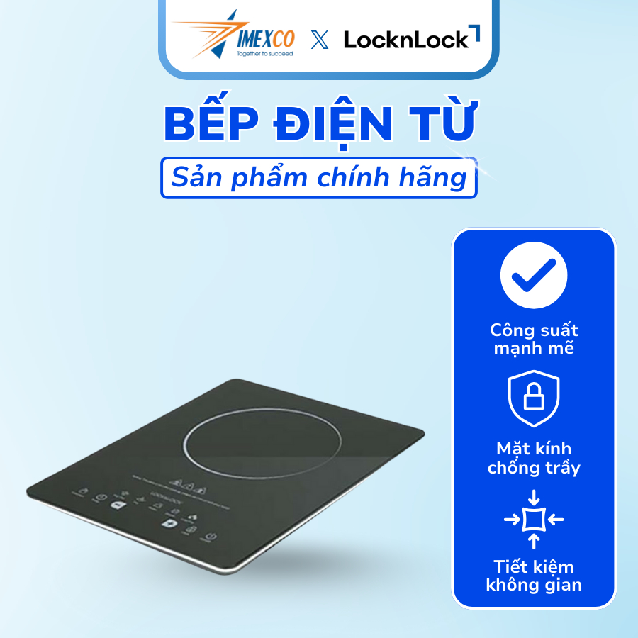 Bếp điện từ LocknLock Induction Cooker 1500W màu đen - EJI311