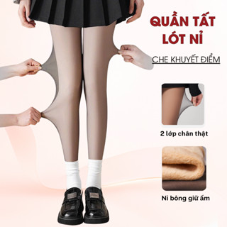  Quần Tất 3D Che Khuyết Điểm 2 Lớp Mùa Đông Siêu Dai Tất Giữ Nhiệt Thon Gọn Chân 3180 