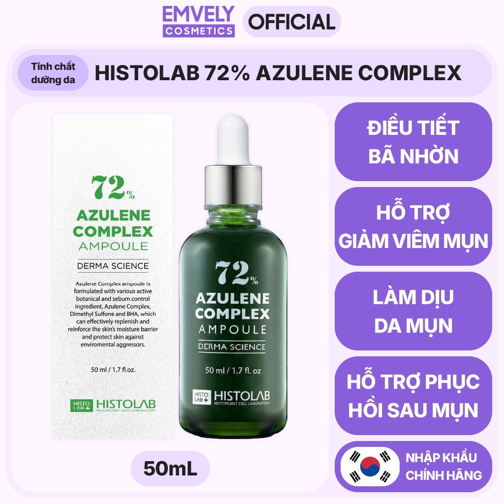 Tinh Chất Dưỡng Da HISTOLAB 72% AZULENE COMPLEX (50mL)