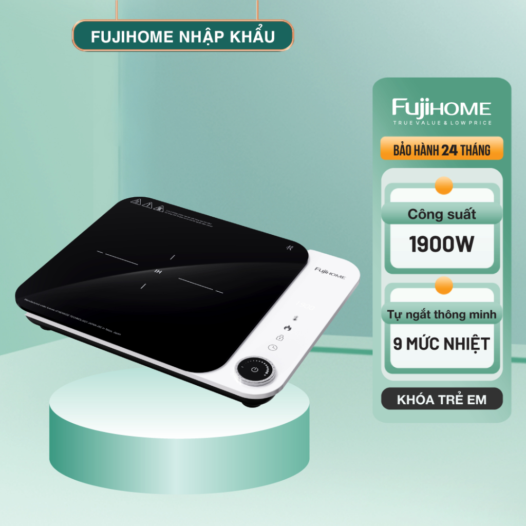Bếp Từ Fujihome IC1901W – Nấu Ăn Nhanh Gọn, Tiết Kiệm Điện