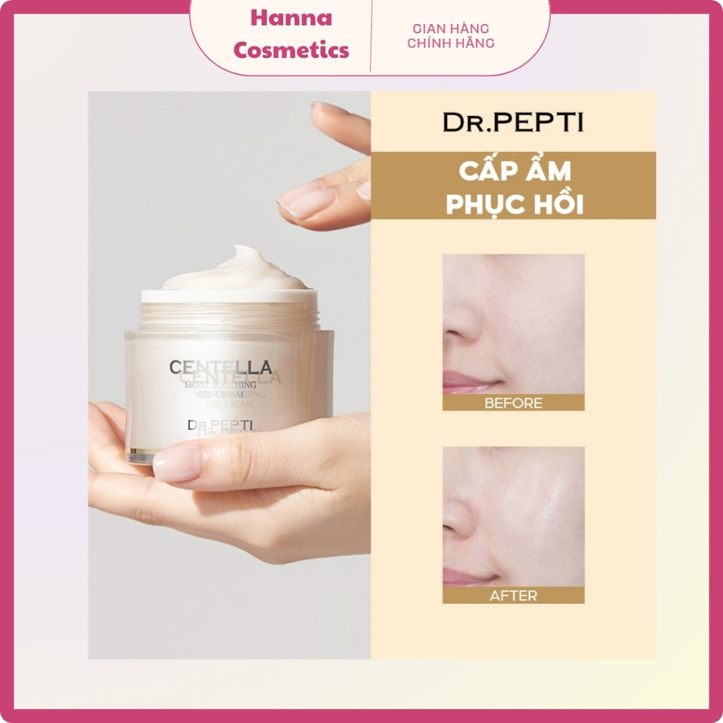 Kem Dưỡng Ẩm Dr.Pepti+ Centella Moist Soothing Gel Cream EX - 70ml ( Chính Hãng)